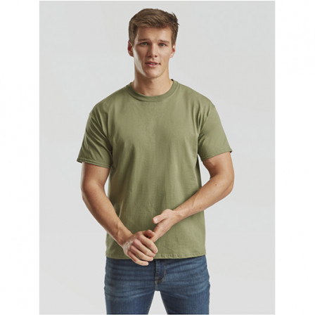 Футболка чоловіча ORIGINAL T Fruit of the Loom 145g, оливковий, розмір XL