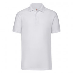 Теніска унісекс Fruit of the Loom 65/35 Polo 170g, білий, розмір L