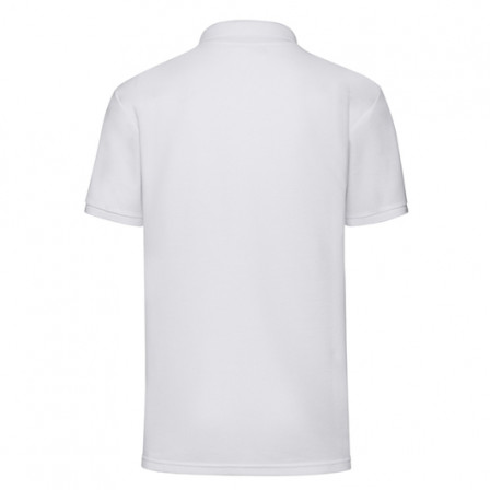 Теніска Fruit of the Loom 65/35 Polo 170g, білий, розмір XXL під нанесення зображення