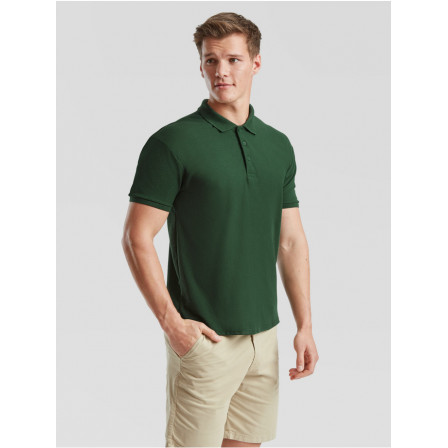 Теніска Fruit of the Loom 65/35 Polo 180g, темно-зелений