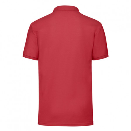 Теніска унісекс Fruit of the Loom 65/35 Polo 180g, червоний, розмір S