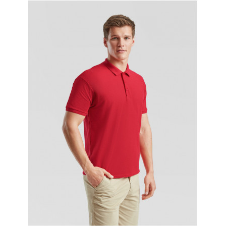 Теніска унісекс Fruit of the Loom 65/35 Polo 180g, червоний, розмір S