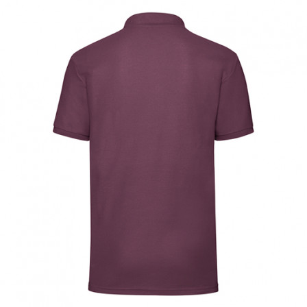 Теніска унісекс Fruit of the Loom 65/35 Polo 180g, бордовий, розмір S