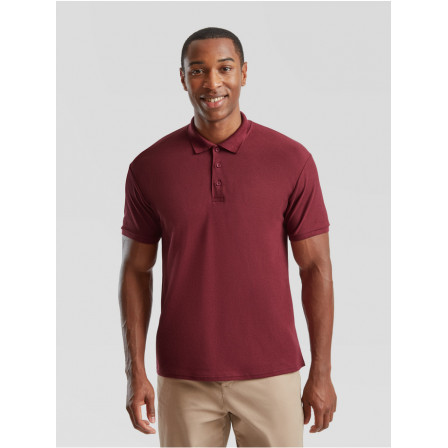 Теніска унісекс Fruit of the Loom 65/35 Polo 180g, бордовий, розмір S