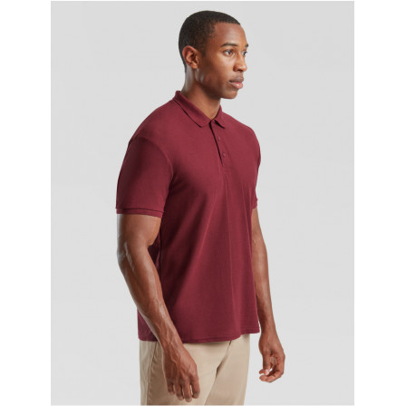 Теніска унісекс Fruit of the Loom 65/35 Polo 180g, бордовий, розмір S