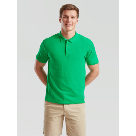 Теніска унісекс Fruit of the Loom 65/35 Polo 180g, зелений