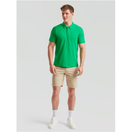 Теніска унісекс Fruit of the Loom 65/35 Polo 180g, зелений
