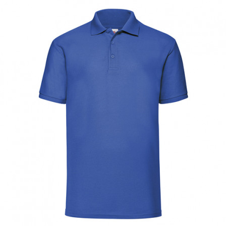 Теніска унісекс Fruit of the Loom 65/35 Polo 180g, яскравий синій