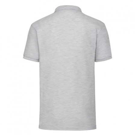 Теніска унісекс Fruit of the Loom 65/35 Polo 180g, сірий меланж, розмір L