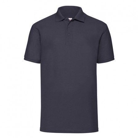 Теніска унісекс Fruit of the Loom 65/35 Polo 180g, глибокий темно-синій