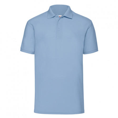 Теніска унісекс Fruit of the Loom 65/35 Polo 180g, блакитний