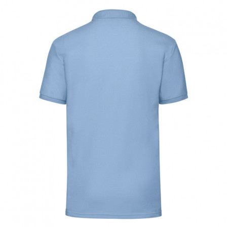 Теніска унісекс Fruit of the Loom 65/35 Polo 180g, блакитний