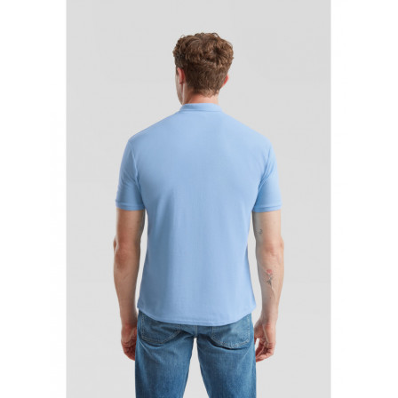 Теніска унісекс Fruit of the Loom 65/35 Polo 180g, блакитний