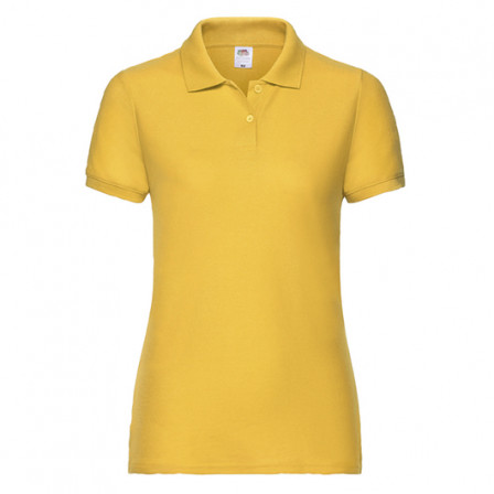 Теніска жіноча Fruit of the Loom 65/35 Polo 180g, жовтий, розмір S