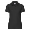 Теніска жіноча Fruit of the Loom 65/35 Polo 180g, чорний XS
