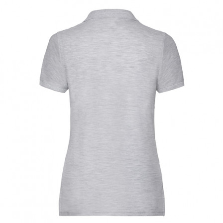 Теніска жіноча Fruit of the Loom 65/35 Polo 180g, сірий меланж, розмір S