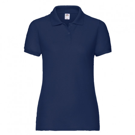 Теніска жіноча Fruit of the Loom 65/35 Polo 180g, синій, розмір S