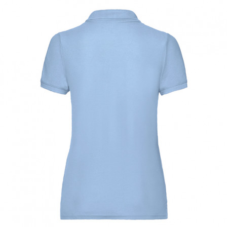 Теніска жіноча Fruit of the Loom 65/35 Polo 180g, блакитний, розмір S