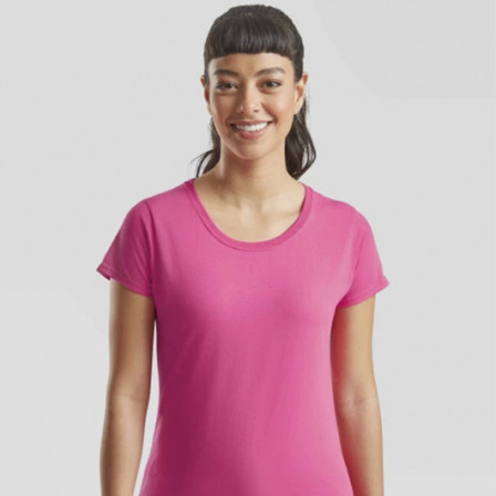 Футболка жіноча Valueweight Fruit of the Loom 165g, чорний, розмір M