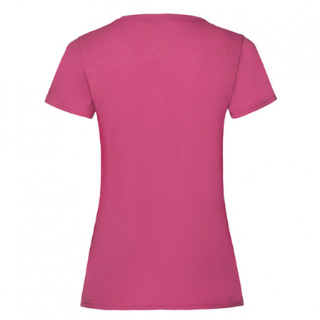Футболка жіноча Valueweight T Fruit of the Loom 165g, яскраво-рожевий (фуксія), розмір XXL