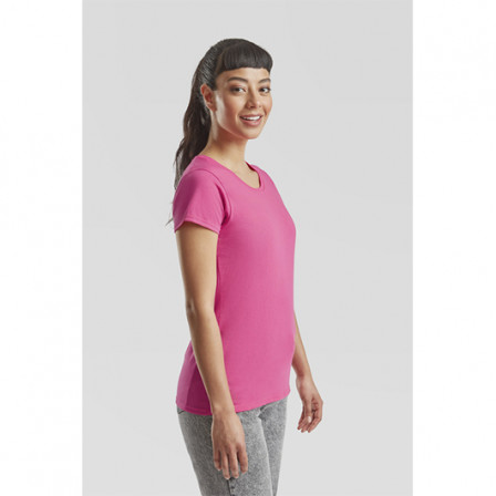 Футболка жіноча Valueweight T Fruit of the Loom 165g, яскраво-рожевий (фуксія), розмір XXL