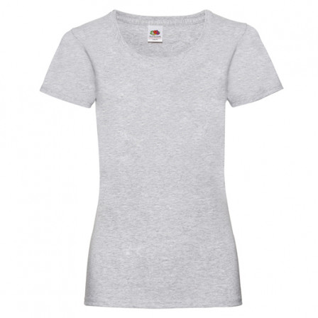 Футболка жіноча Valueweight T Fruit of the Loom 165g, cірий меланж, розмір XS