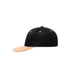 Кепка 6 клинів, козирок із корка, Cork Flat Peak Cap 