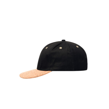 Кепка 6 клинів, козирок із корка, Cork Flat Peak Cap під нанесення зображення