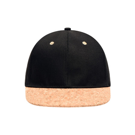 Кепка 6 клинів, козирок із корка, Cork Flat Peak Cap під нанесення зображення
