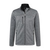 Куртка чоловіча Softshell James Nicholson, сірий меланж/чорний XL