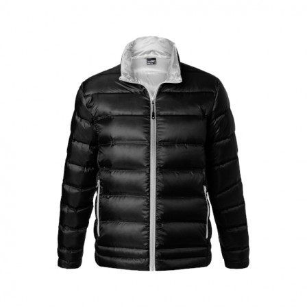 Куртка чоловіча пухова James Nicholson, чорний/сріблястий під нанесення зображення