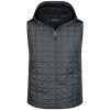 Жилет чоловічий з капюшоном, JN768, сірий/темно-сірий M