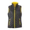 Жилет жіночий двосторонній James Nicholson, чорний/жовтий M