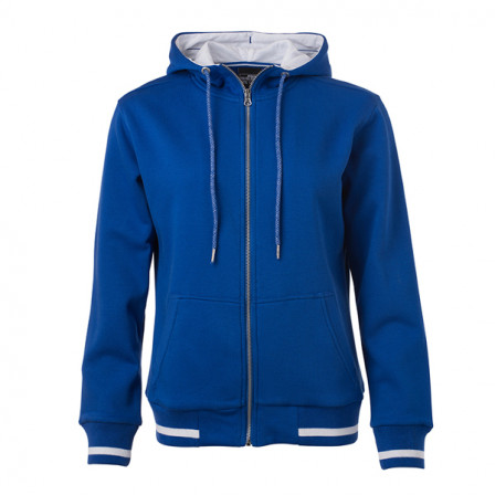 Худі жіноче James Nicholson, синій/білий під нанесення зображення