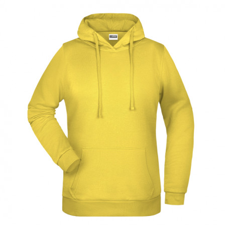 Худі промо жіноче James Nicholson, жовтий під нанесення зображення
