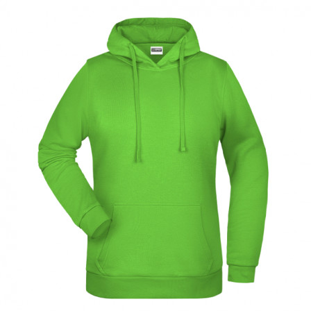 Худі промо жіноче James Nicholson, лайм під нанесення зображення
