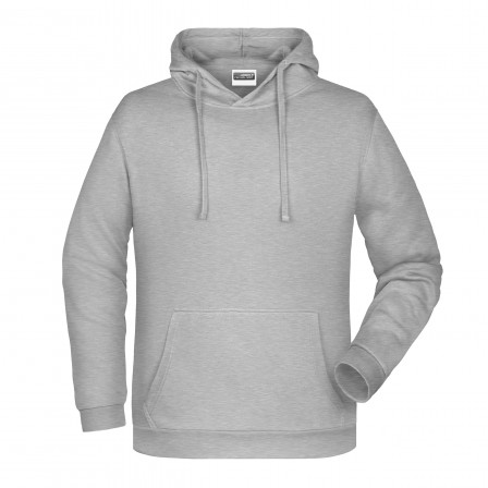 Худі промо чоловіче James Nicholson, сірий меланж під нанесення зображення