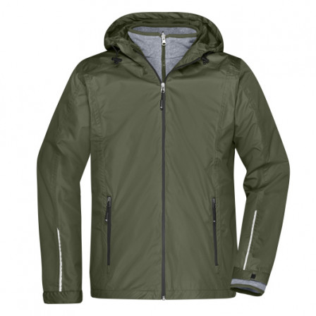 Куртка чоловіча 3-в-1 James Nicholson, оливковий під нанесення зображення