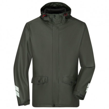 Куртка-дощовик унісекс, оливкова під нанесення зображення