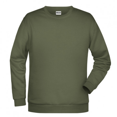 Чоловічий світшот James Nicholson, оливковий під нанесення зображення