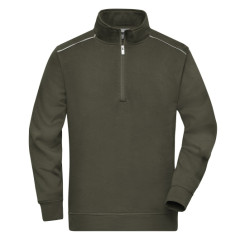 Чоловічий світшот з замком Workwear, оливковий
