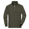 Чоловічий світшот з замком Workwear, оливковий L
