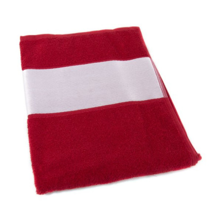 Рушник SUNSET з білим бордюром 50х100, 380G під нанесення зображення