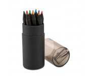 Набір 12 чорних олівців BLOCKY, 3,6x10,5 см